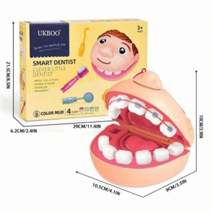 ست خمیر بازی دندانپزشکی مدل EK6024