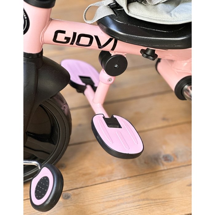 سه چرخه کودک کیکابو با سایبان رنگ صورتی مدل Kikka Boo Giovi  کد 31006020143
