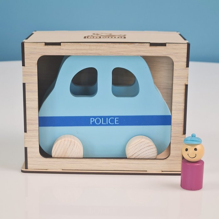 ماشین چوبی اسباب بازی مدل ماشین پلیس کد 4266583