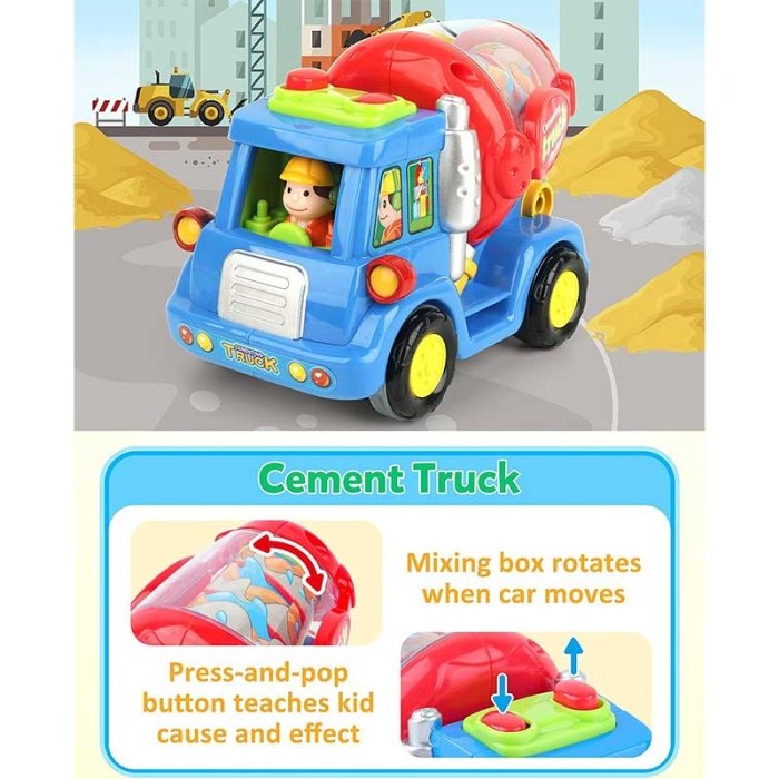 ماشین اسباب بازی هولی تویز مدل میکسر HUILE TOYS کد P/386ABC/B
