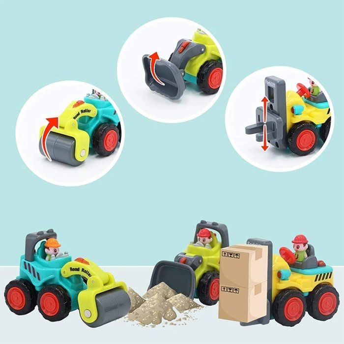 ماشین اسباب بازی غلتک  HUILE TOYS مدل  P/A3116C/GH