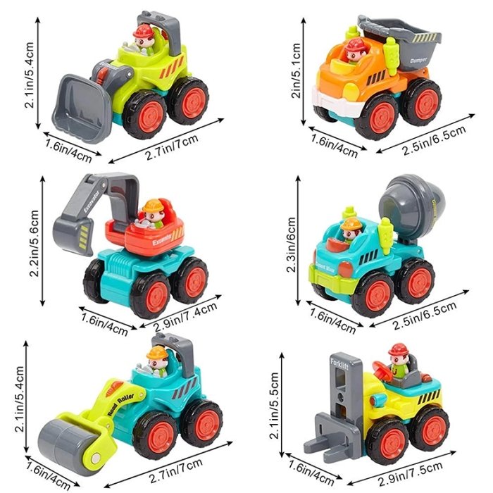 ماشین اسباب بازی بیل مکانیکی  HUILE TOYS مدل P/A3116C/BM