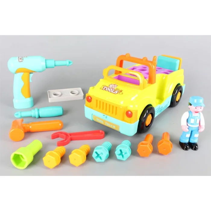 اسباب بازی کامیون ابزار هولی تویز Huile Toys رنگ سبز کد  6109