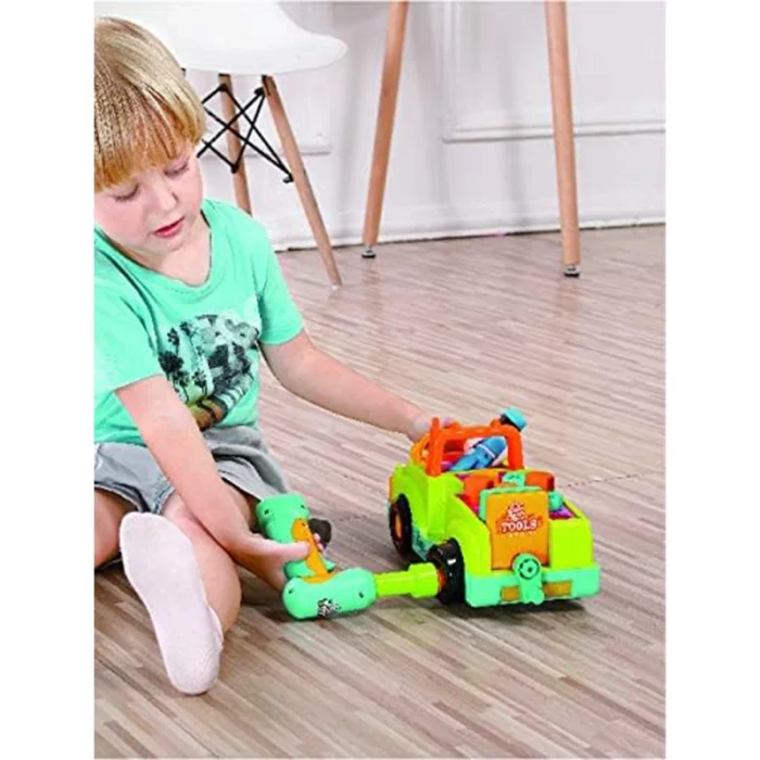 اسباب بازی کامیون ابزار هولی تویز Huile Toys رنگ سبز کد  6109