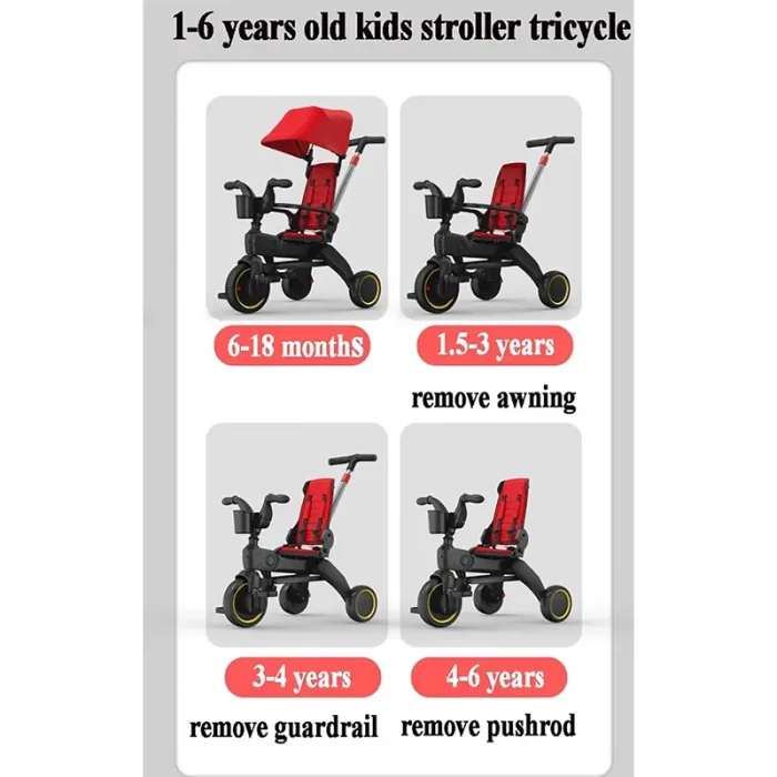 سه چرخه کودک پلی کیدز مدل دونا رنگ مشکی Play Kids DOONA کد 5699095