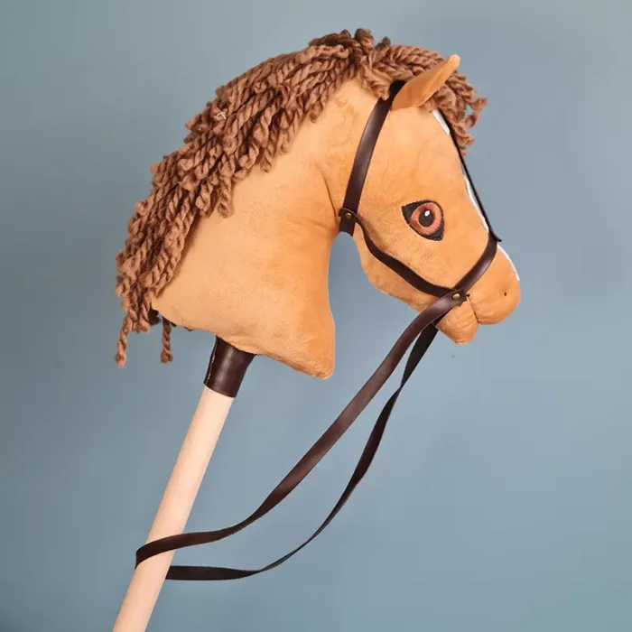 واکر کودک چوبی طرح اسب رنگ حنایی یال قهوه ای کد P/FH005/F
