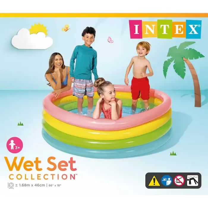 استخر بادی کودک 4 رینگ اینتکس intex  کد 56441
