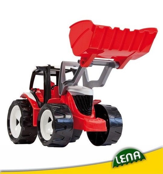 تراکتور بزرگ قرمز LENA 02055- Strong giant tractor with front loader, red