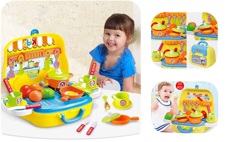 Children's bag kitchen set