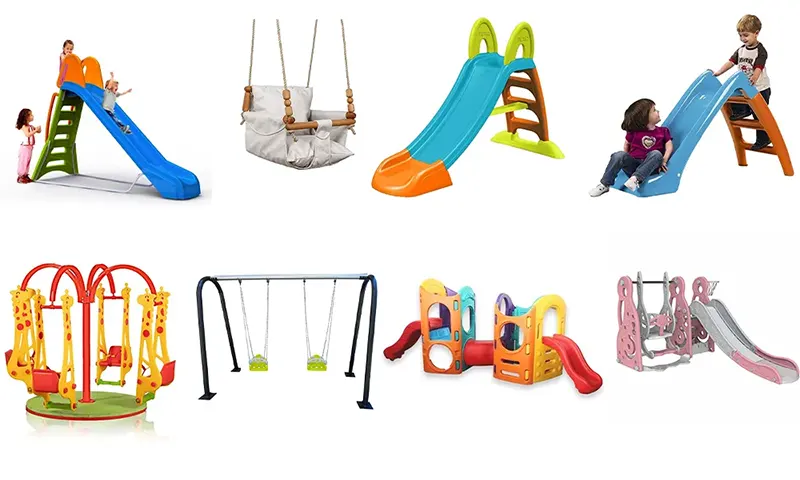 Swings and slides