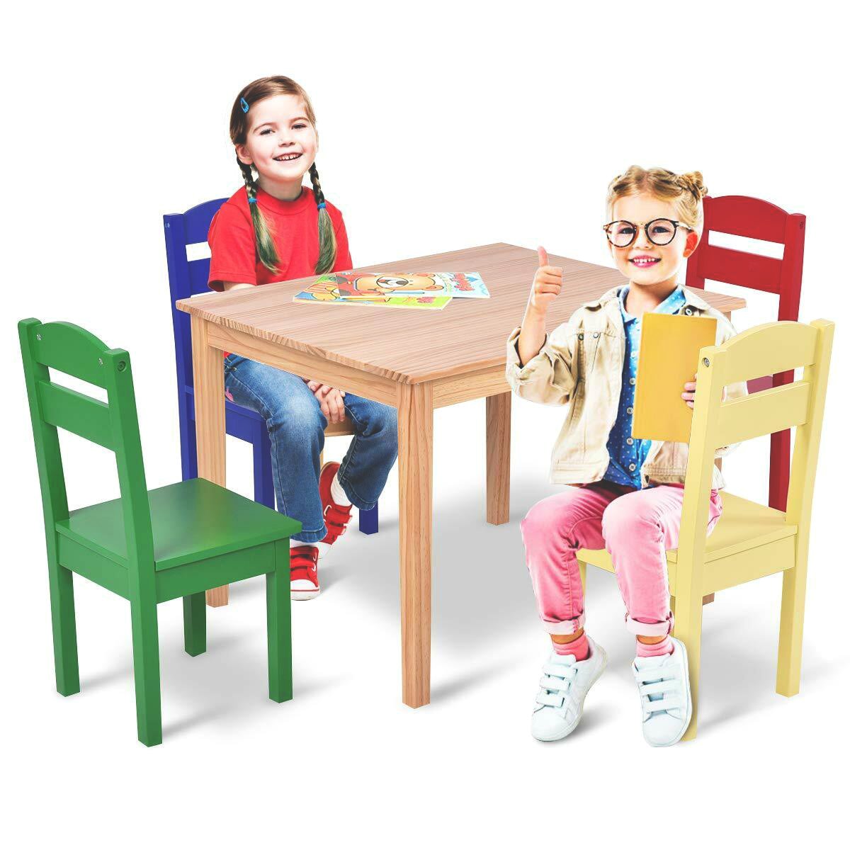میز و ندلی چوبی کودک