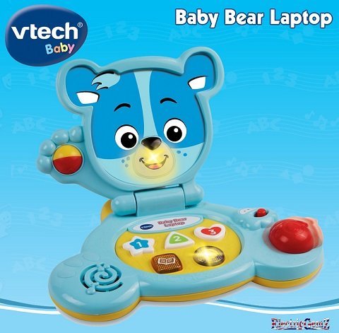 لپ تاپ آموزشی،هوش و سرگرمی خرسی وی تک مدل  Baby bear Laptop vtech 144703