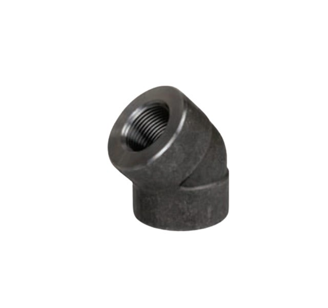 زانو 45 درجه دنده ای ELBOW 45D NPT فشار قوی کلاس 2000 اروپایی
