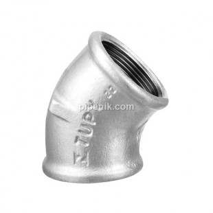 زانو 45 درجه دنده ای گالوانیزه توپی برزیل
