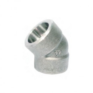 زانو 45 درجه ساکت ولد ELBOW 45D SW فشار قوی کلاس 3000 T تایوان A105