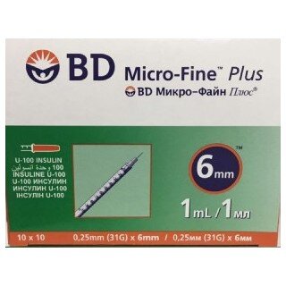 سرنگ انسولين یک واحدي BD