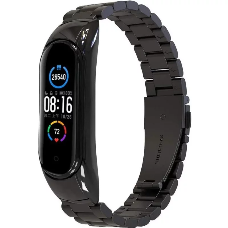 بند فلزی Bead 3 مناسب برای مچ بند هوشمند شیائومی مدل Mi Band 5 / 6