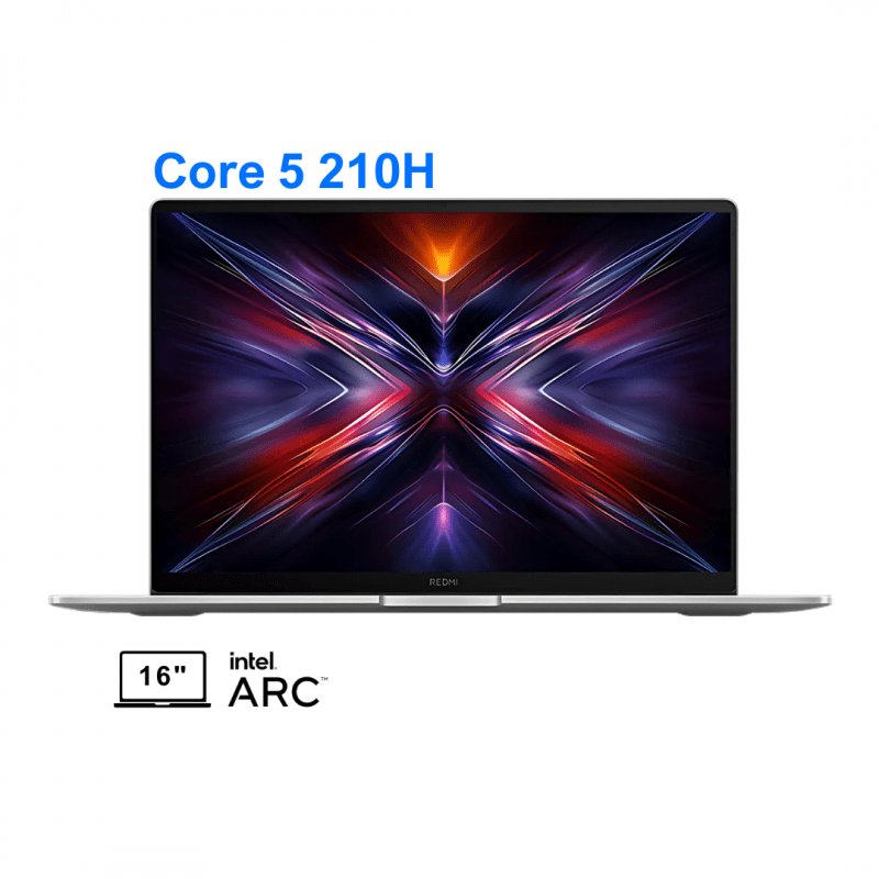 لپ تاپ  شیائومی ردمی بوک 16 مدل Xiaomi RedmiBook 16 Core 5 210H 16G 512G FHD+ 2025