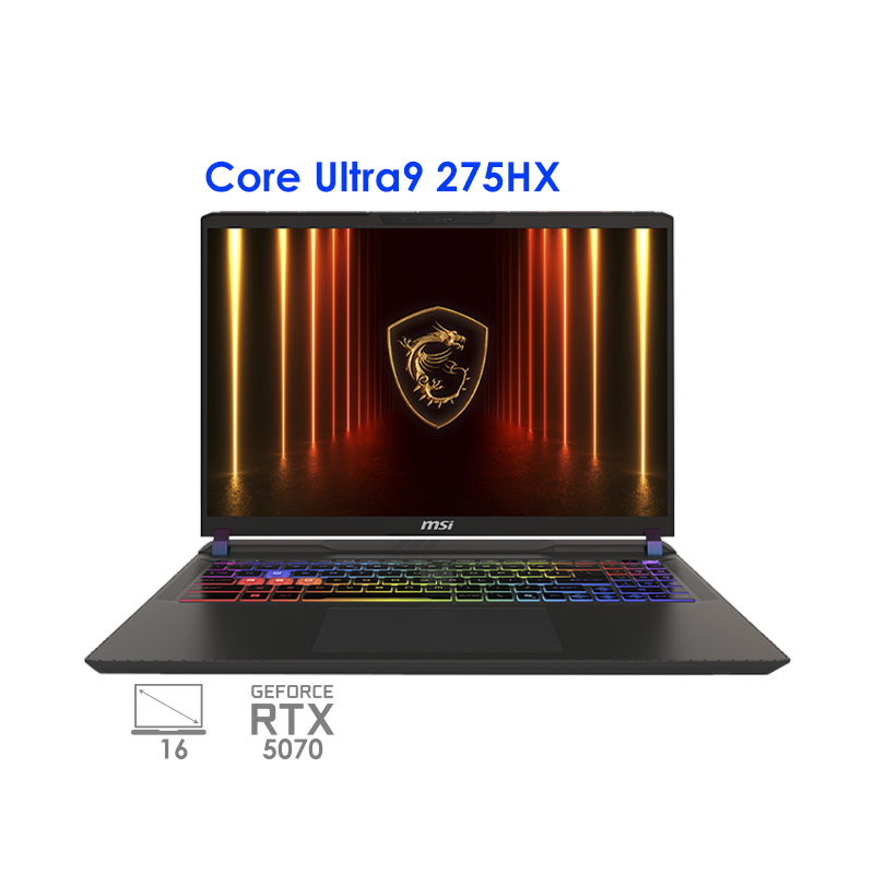 لپ تاپ گیمینگ ام اس آی وکتور مدل  msi Vector 16 HX AI A2XWHG-438CN Ultra9 275HX RTX5070Ti 140W 16GB 1TB 2.5K 240Hz 2025