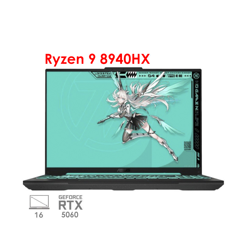 لپ تاپ گیمینگ ایسوس تاف ASUS TUF A16 FA608PM R9 8940HX RTX 5060 115W 16G 1T 2.5K 165Hz 2025