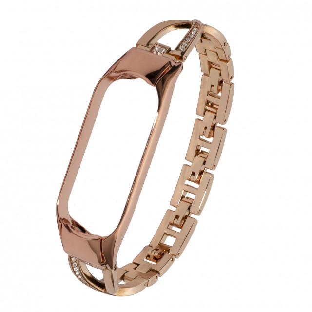 بند فلزی نگین دار مدل Diamond-1 مناسب برای مچ بند هوشمند شیائومی Mi Band 5 / 6