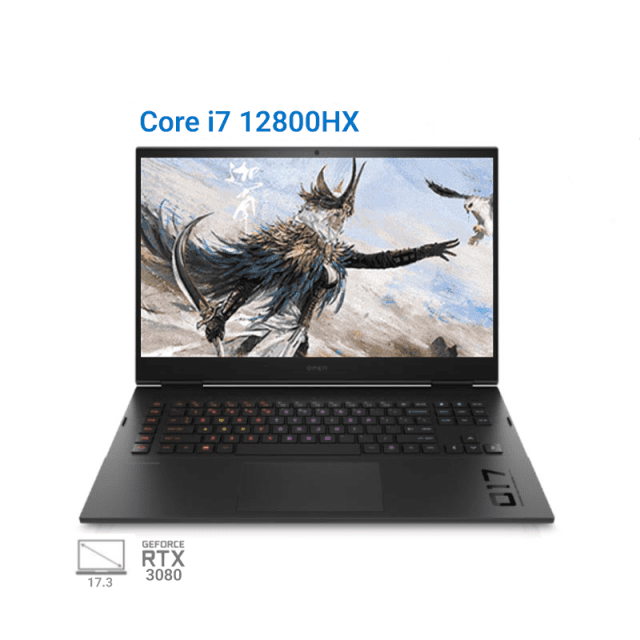 لپ تاپ گیمینگ اچ پی آمن  HP Omen 17 ck1007TX i7 12800HX RTX3080Ti 175W 32G 1T 2.5K 165Hz 2022