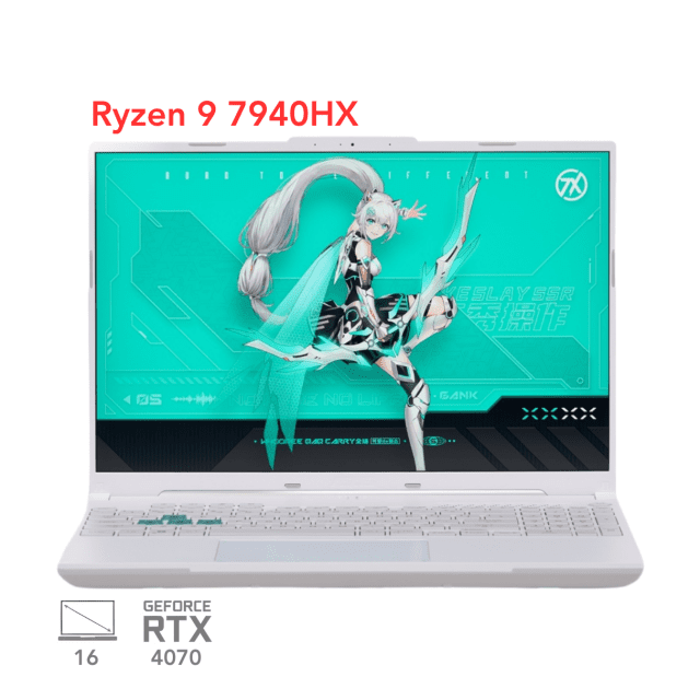 لپ تاپ گیمینگ ایسوس تاف ASUS TUF F16 FA607PI R9 7940HX RTX 4070 140W 16G 1T 2.5K 165Hz 2024