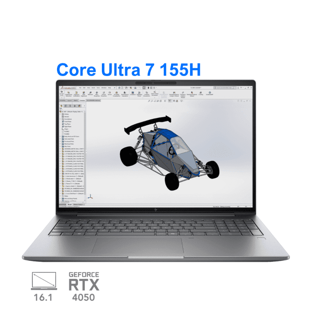 لپ تاپ ورک استیشن اچ پی زدبوک مدل HP ZBook power 16 G11 Ultra7 155H RTX4050 32G 1T 2.5K 120Hz 2024
