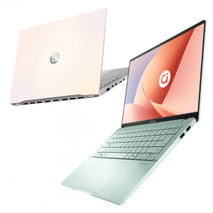 لپ تاپ ایسوس ایدل بوک مدل ASUS Adolbook 14 Air M5406ADOL Ryzen 7 8845H 32G 1T 2.8K 120Hz OLED Rose Gold 2025