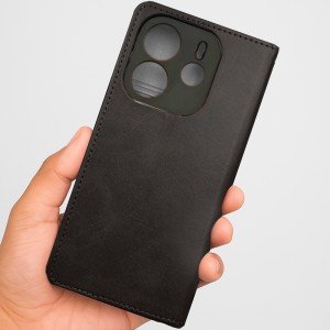 کاور چرم شیائومی مناسب مدل  Xiaomi Redmi Note 14 4G