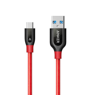 کابل تبدیل USB-C به USB-C انکر مدل A8187 Powerline Plus طول 0.9 متر