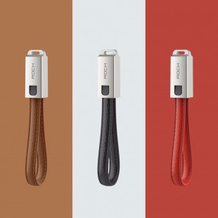 کابل تبدیل USB به لایتنینگ چرمی راک اسپیس