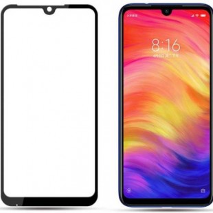 محافظ فول چسب صفحه نمایشگر شیائومی مدل Redmi 7 مدل Tempered Full Cover Glass