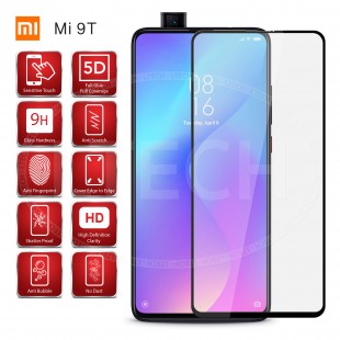 محافظ فول چسب صفحه نمایشگر شیائومی مدل Mi 9T مدل Tempered Full Cover Glass