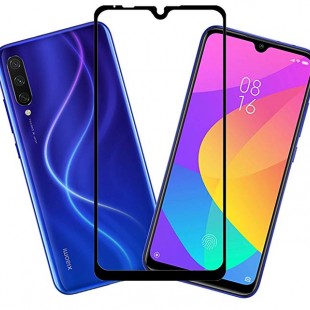 محافظ فول چسب صفحه نمایشگر شیائومی مدل Mi A3 مدل Tempered Full Cover Glass