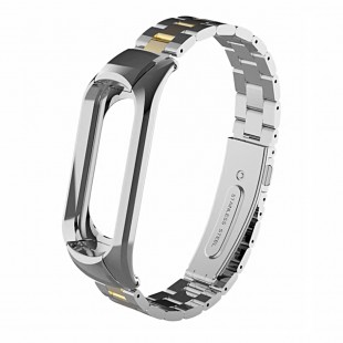 بند فلزی Double Colour مناسب مچ بند هوشمند شیائومی Mi Band 3 و Mi Band 4
