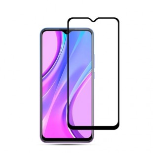 محافظ فول چسب صفحه نمایشگر شیائومی مدل Redmi 9C مدل Tempered Full Cover Glass
