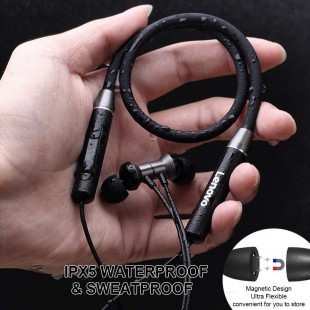 هدفون بی سیم لنوو مدل Neckband Headphone HE05