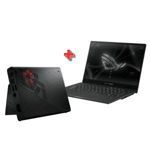باندل ویژه گیمینگ ایسوس راگ شامل لپ تاپ ASUS ROG Flow X13 GV301RC و گرافیک اکسترنال ROG XG Mobile RTX3080