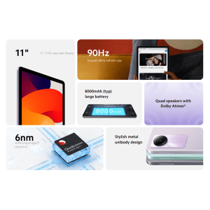 تبلت شیائومی ردمی پد Xiaomi Redmi Pad SE ظرفیت 128 گیگابایت و رم 8 گیگابایت