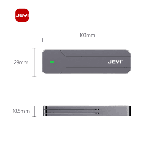 باکس هارد SSD تمام آلومینیومی مدل JEYI i9-Explorer Aluminum SSD Box NVMe 10 Gbps