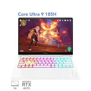 لپ تاپ گیمینگ اچ پی آمن  HP Omen 14 Slim fb0064TX core Ultra9 185H RTX 4070 32G 2T OLED 2.8K 120Hz 2024
