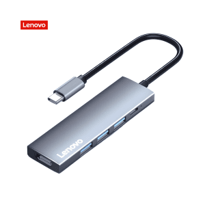 هاب USB-C اورجینال لنوو 5 در 1 مدل Lenovo Docking Station USB Type-C Hub with PD HDMI USB3.0