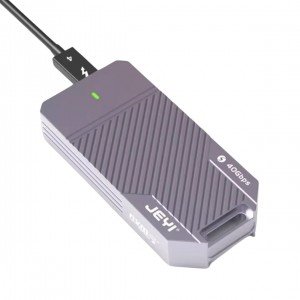 باکس هارد SSD تمام آلومینیومی مدل JEYI ASM2464 Hidden Line Aluminum SSD Box M.2 NVMe 2280 40 Gbps