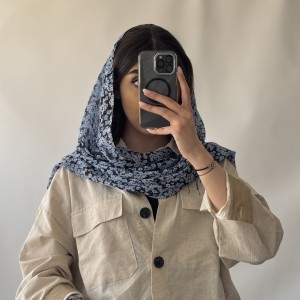 شال حریر گلگلی کد F13