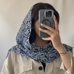 شال حریر گلگلی کد F13