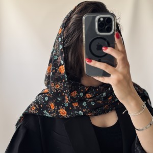 شال حریر گلگلی کد N20