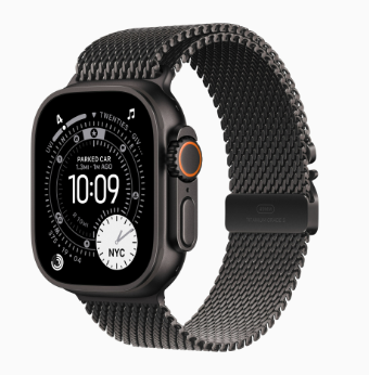 ساعت هوشمند اپل واچ مدل (Apple Watch Ultra 3 (2025 بند میلانس  بدنه تیتانیوم