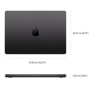 لپ تاپ 14.2 اینچی اپل مدل MacBook Pro MX2H3 2024 -M4 Pro-24GB RAM-512GB SSD