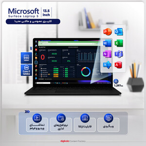 لپ تاپ 13.5 اینچی مایکروسافت مدل Surface Laptop 5-i7 16GB 256GB Iris Xe